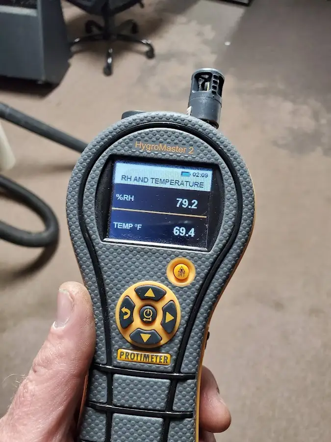 Moisture meter humidity assessment for Fire & Smoke Damage Restoration in Scio